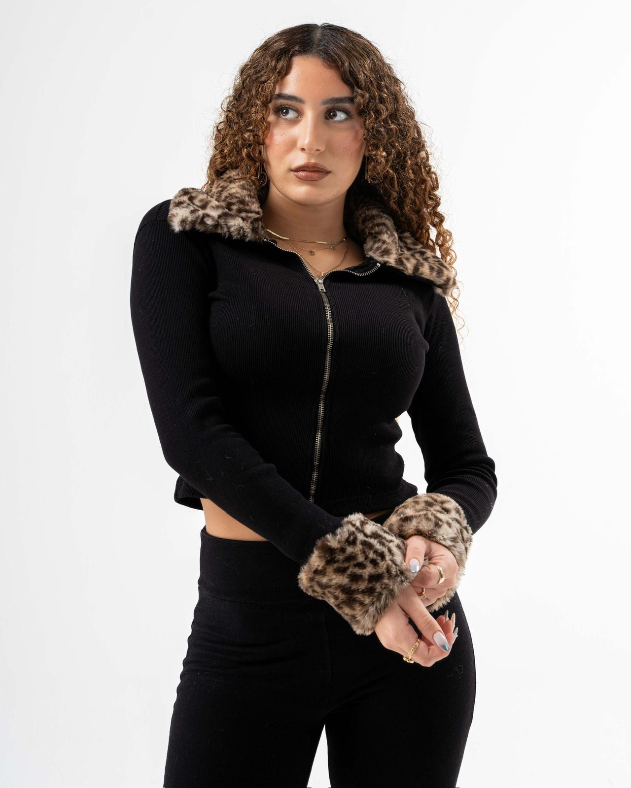 Cheetah X Fur Jacket Print 2