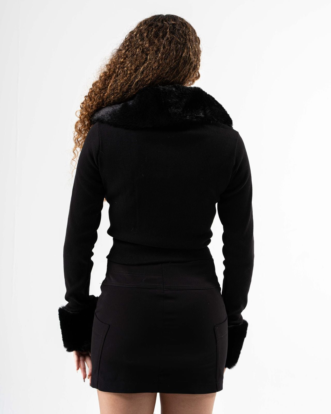 Black X Fur Jacket