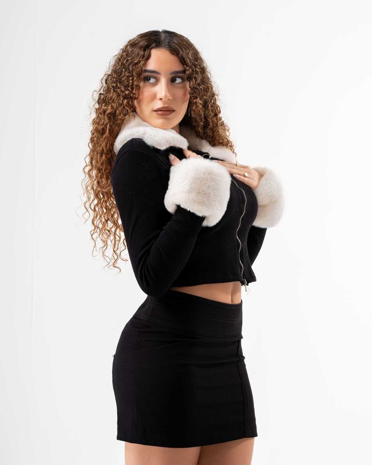 White X Fur Jacket