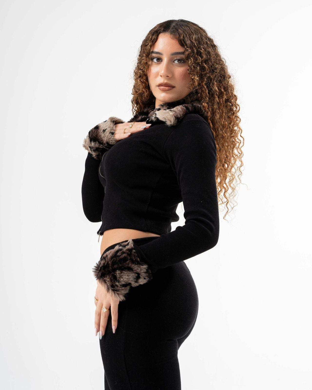 Cheetah X Fur Jacket Print