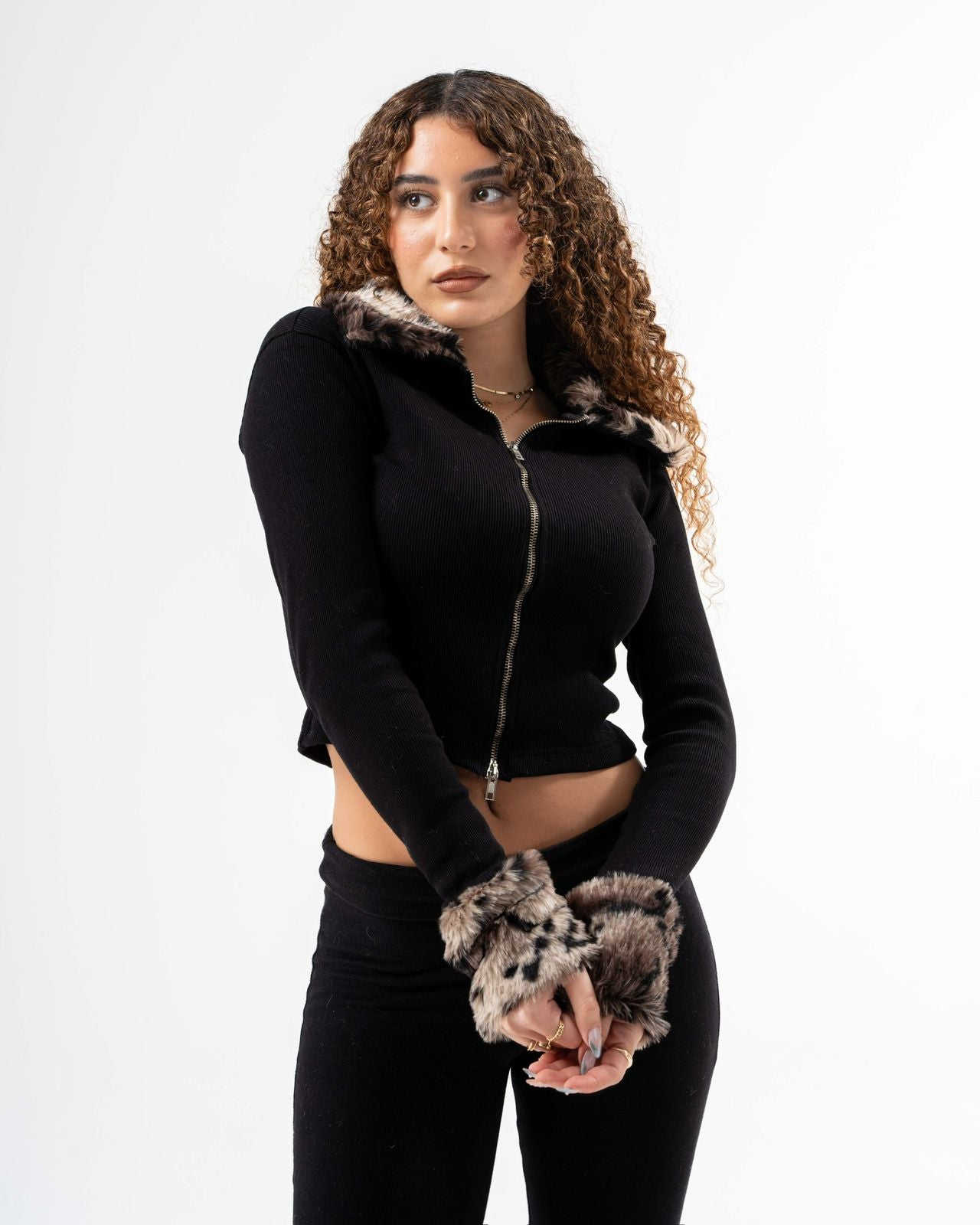 Cheetah X Fur Jacket Print 